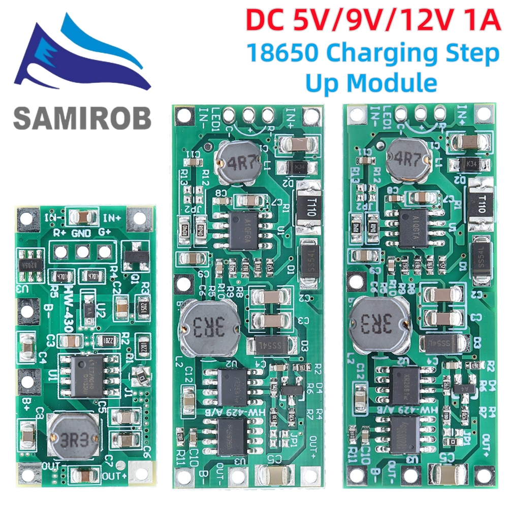DC 5V 9V 12V Charging Step Up Booster Module for 18650 Lithium Battery ...