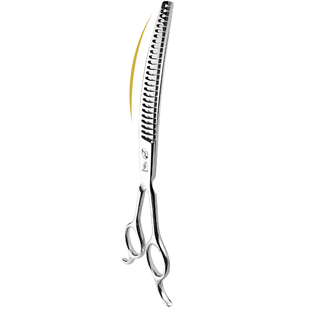 Picture of Sangelar 8 inch Professional Pet Grooming Thinning Scissors, Remove 20% ...