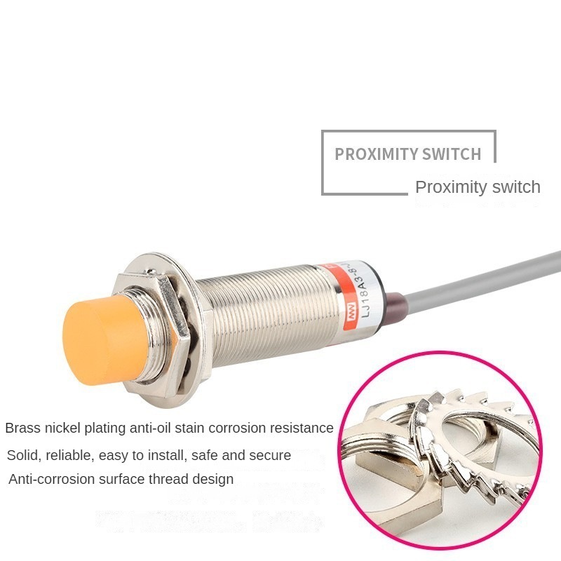 Inductive Proximity Switch LJ18A3 Series Sensor Distance 8MM Metal ...