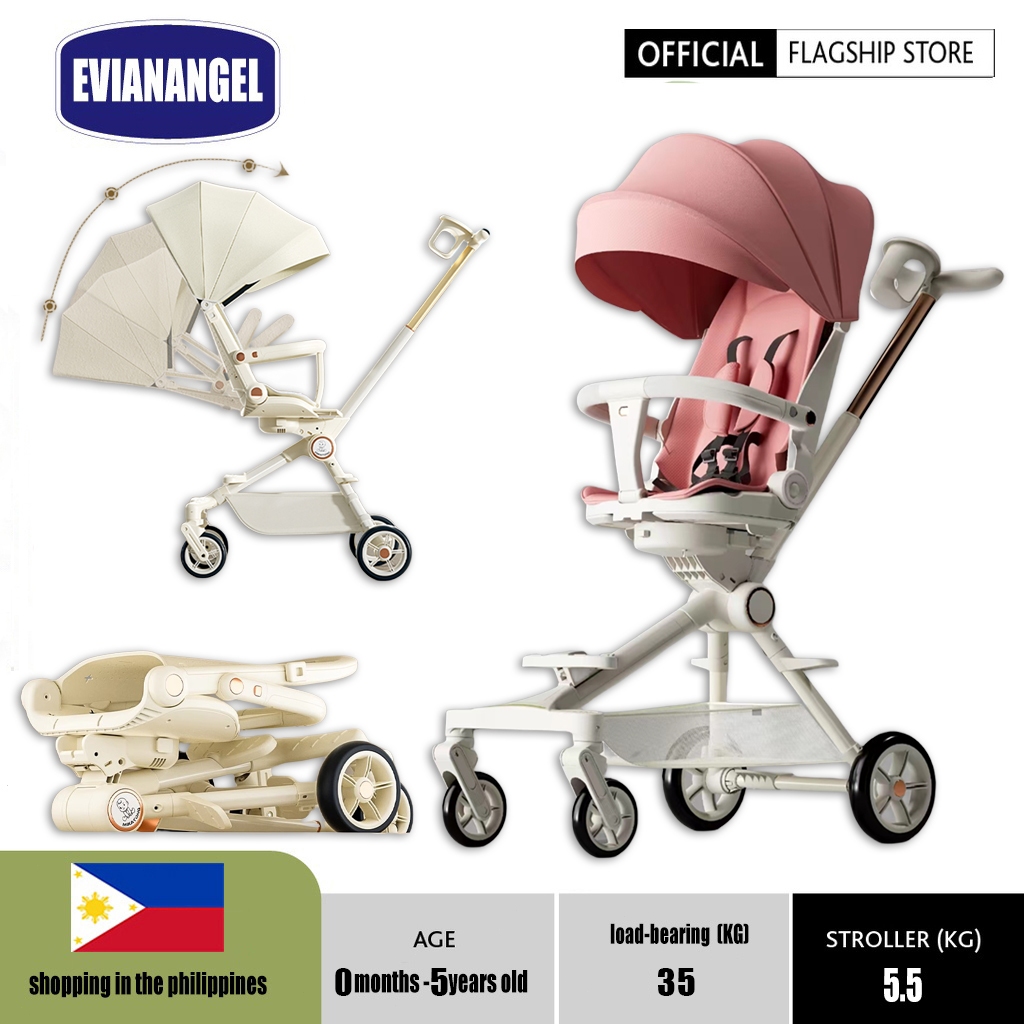 EvianAngel Stroller For Baby Two-Way Lightweight Stroller Foldable ...