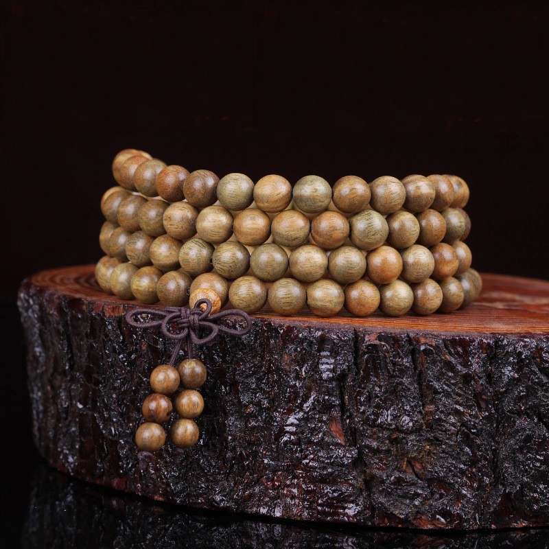 Potala Palace Green Sandalwood Bracelet Women'S Buddha Beads Rosary Plate Play Wooden Unpopular Bracelet Men Women main image 1