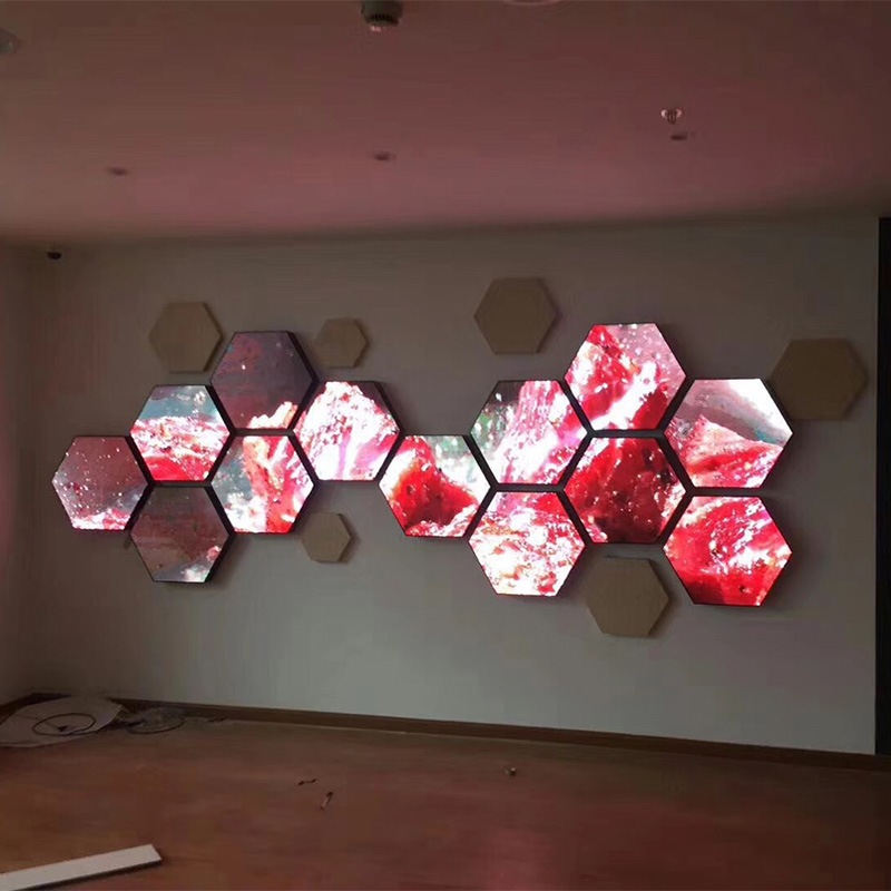 Hexagonal LED Display Bar Honeycomb Creative Electronic Screen | Shopee ...