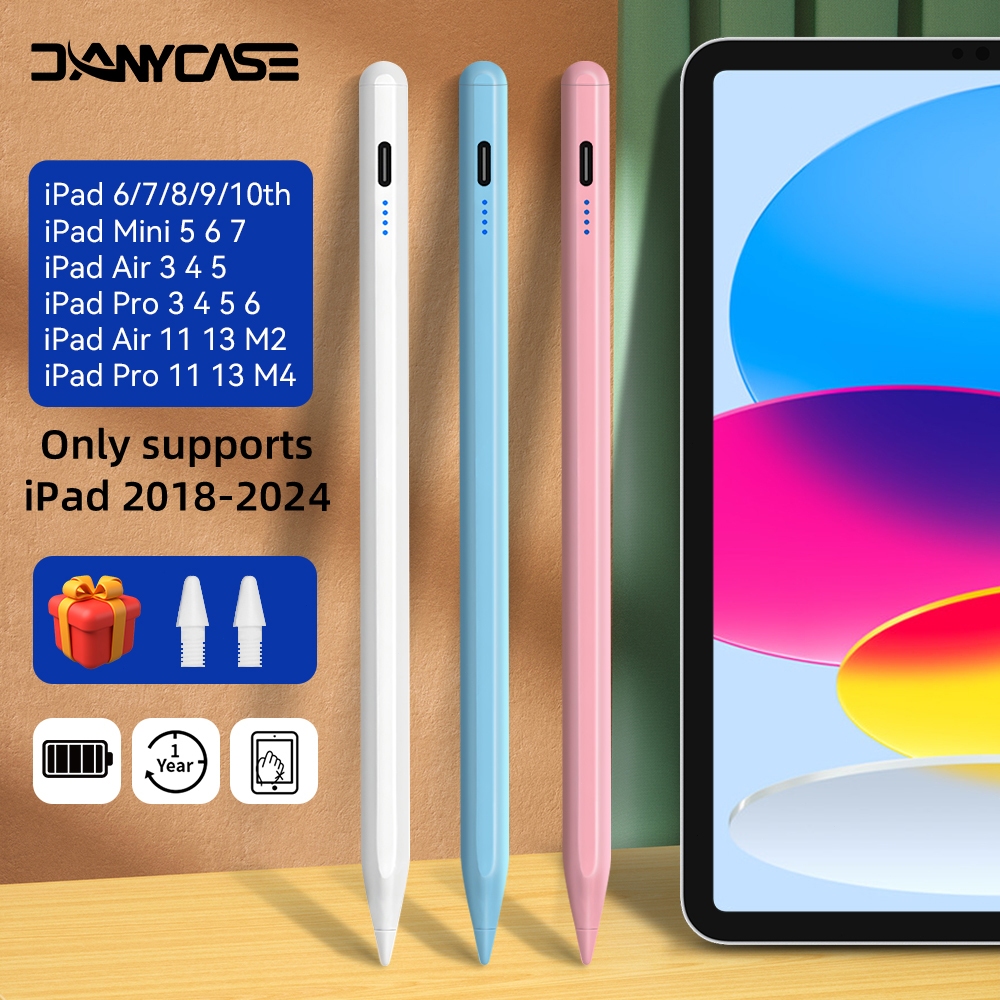 Active Capacitive Stylus Pen with Palm Rejection for iPad Pad Air 11 13 ...