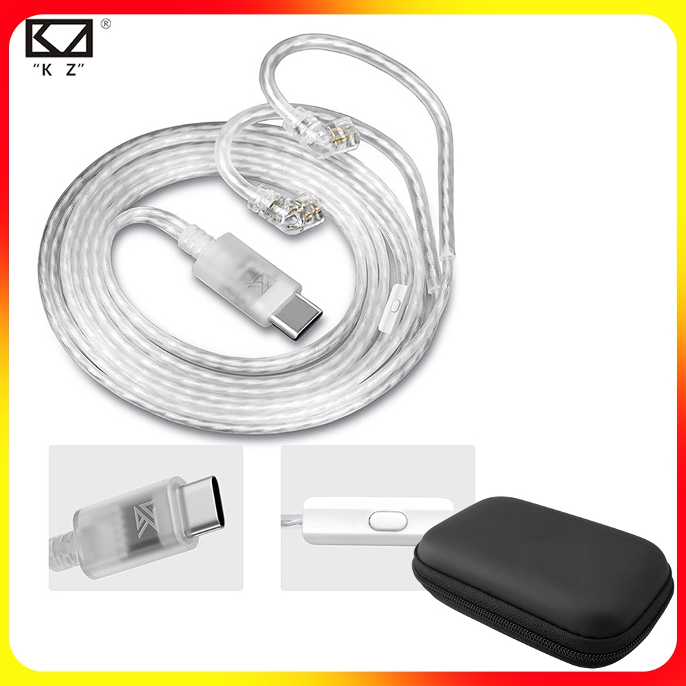 USB C To MMCX Replacement Earphone Cable - Oxygen Copper Core Cable With Mic Control
