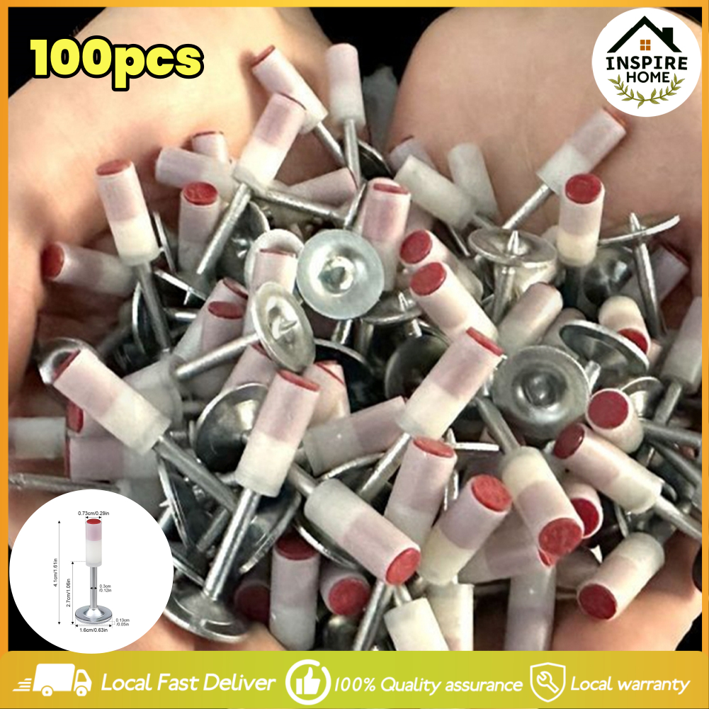 100 27mm Steel Nail Gun Rivet Tool Bullet Nail Gun Concrete Wall Anchor ...