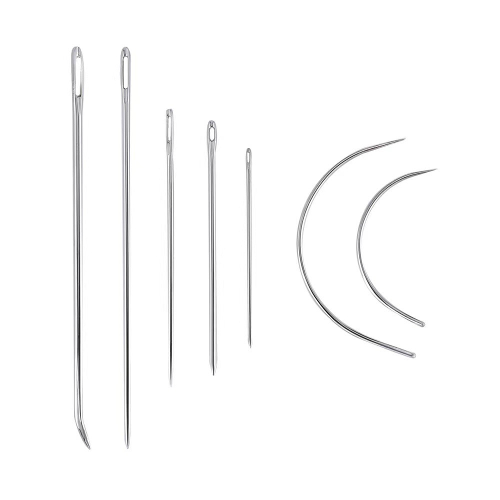 Heavy Duty Hand Sewing Needles Set - 7 Needles for Upholstery Leather ...