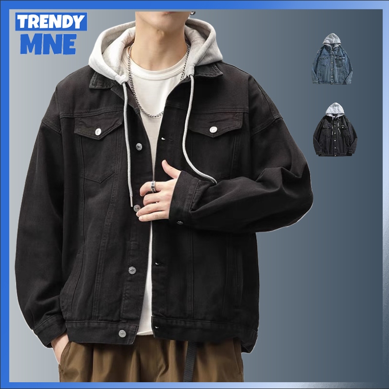 Spring and Autumn new pure cotton workwear jacket men's ins trendy ...