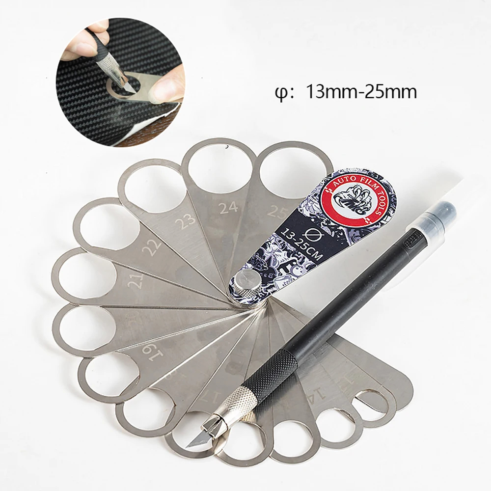 13 Size Car Parking Sensor Stickers Vinyl Wrap Cutting Circle Dies Auto ...