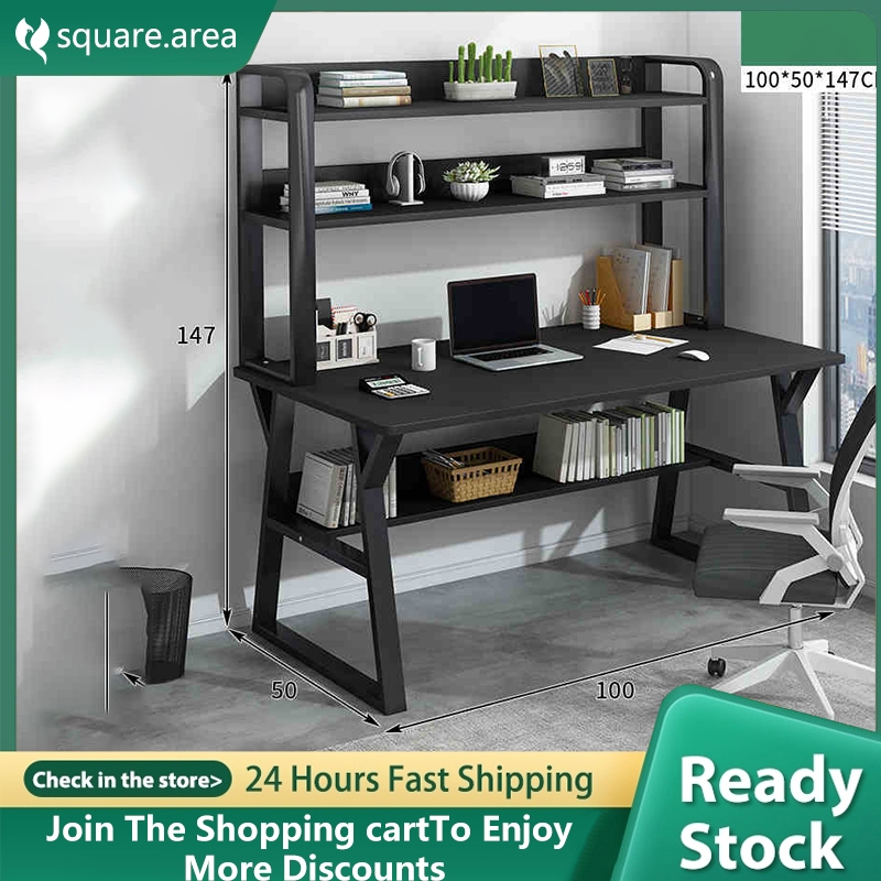 Computer table 80/100/120cm Gaming computer desk solid wood Thickening ...