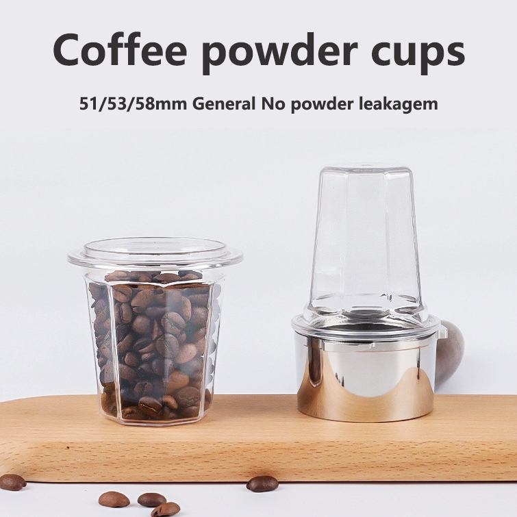 51/58mm coffee powder cup clear cup espresso measuring cup | Shopee ...