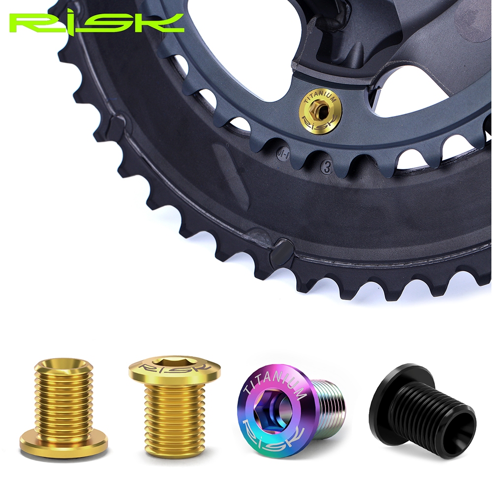 RISK MTB Road bicycle Crankset Chainring Bolts Nuts for BMX Fixed Gear ...