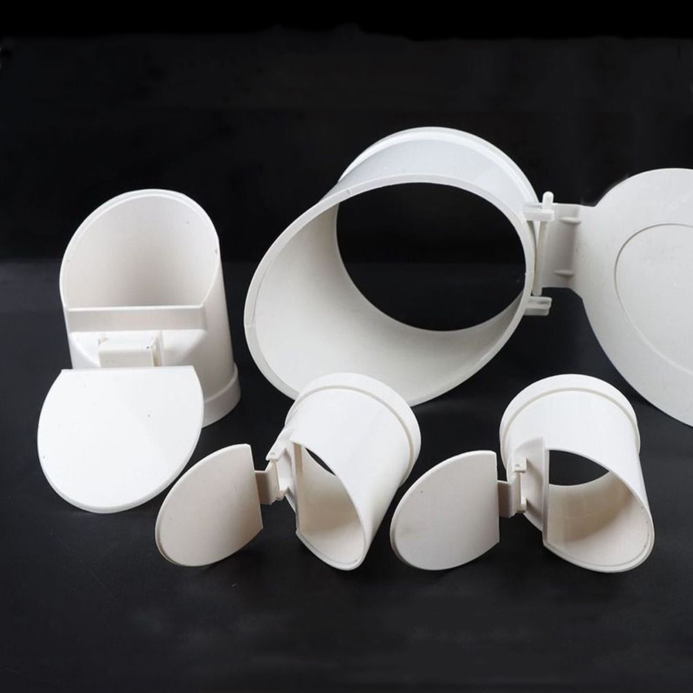 50160mm Drainage Pipe Floor Drains White PVC Pipe Valve Easy To