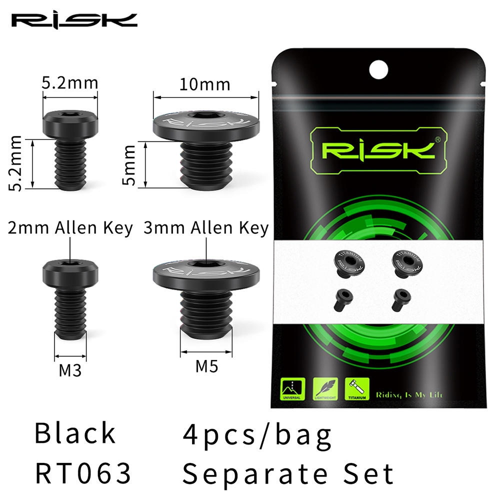 Titanium Brake Lever Oil Port Screws – TC4 Alloy Fixing Bolts For Integrated/Split Hydraulic Brake Cylinders