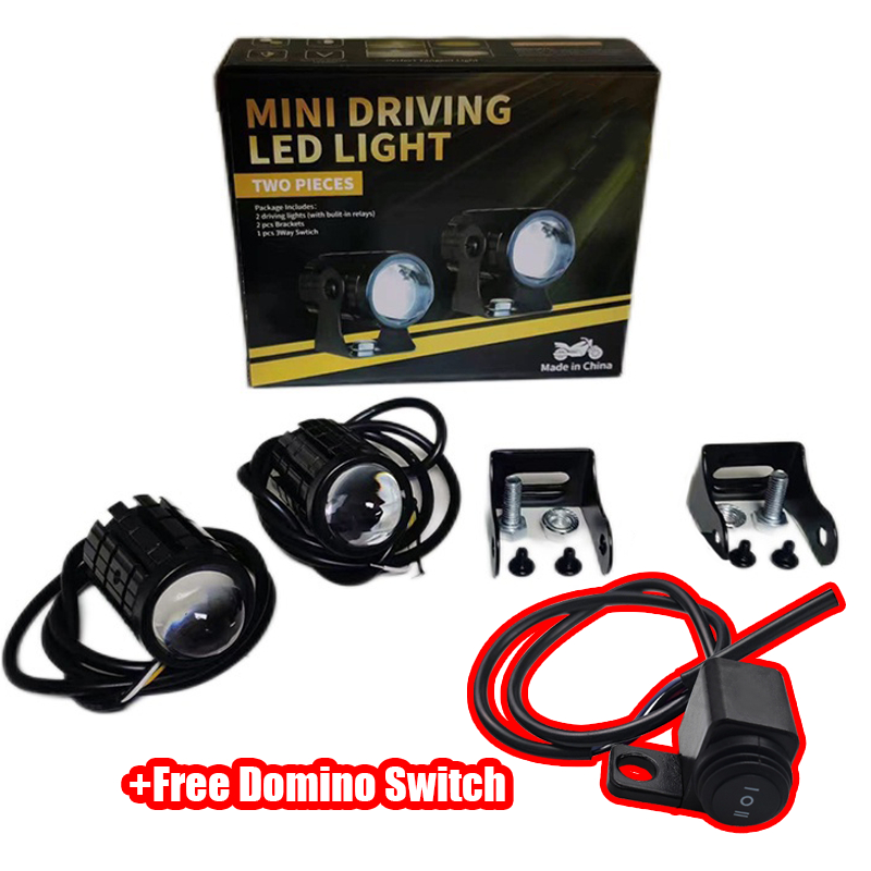 Motorcycle 2pcs 24 Watt Mini Driving Spotlights With Switch External ...