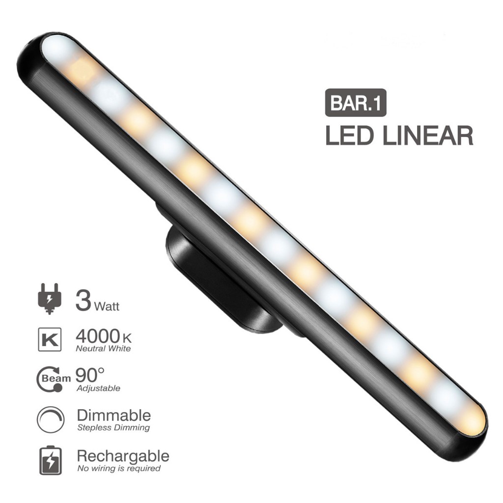 Portable LED BAR S1 Light for Reading,Cabinet etc | Shopee Philippines