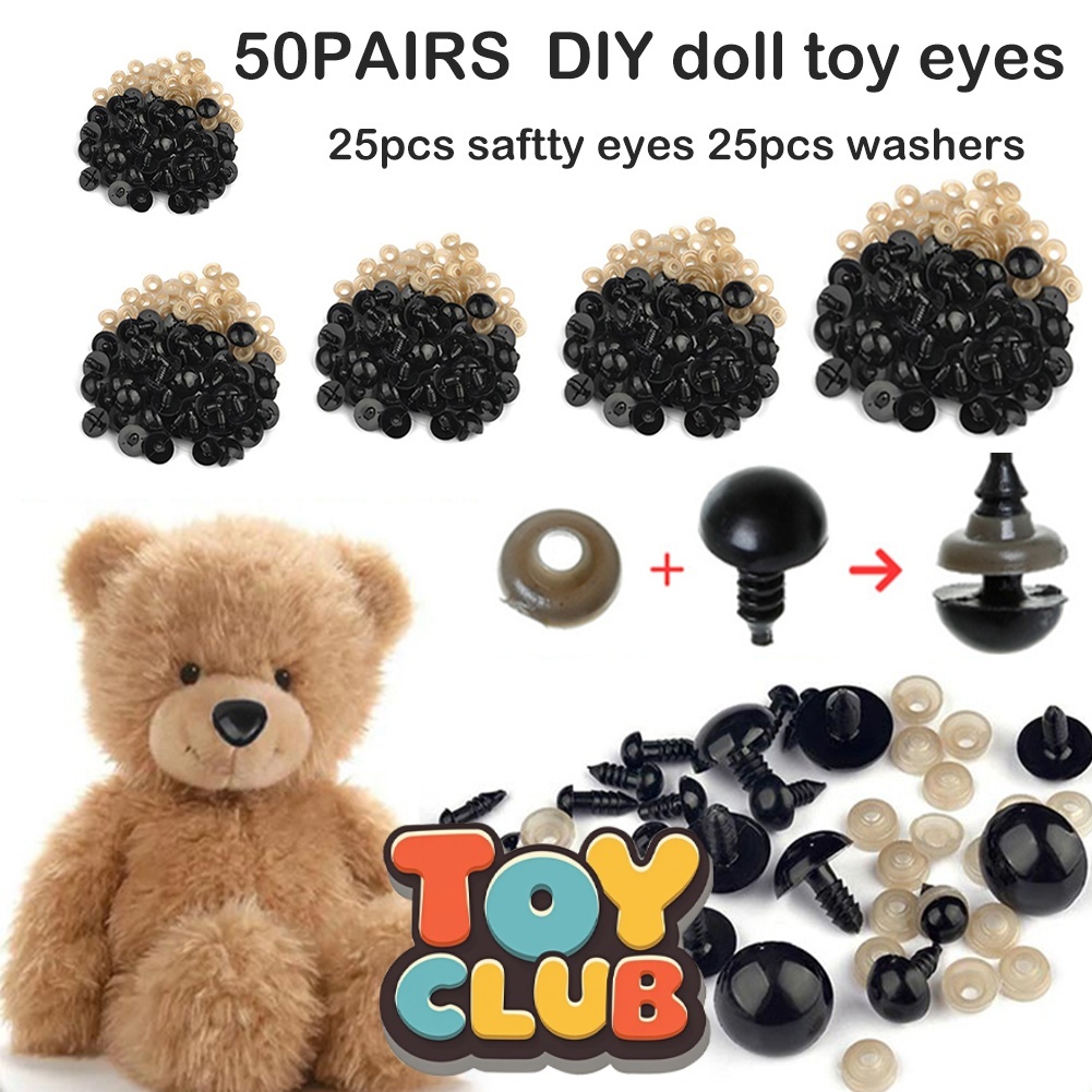 Ojos De Seguridad Amigurumi Ojos De Plástico Para Muñecos (200