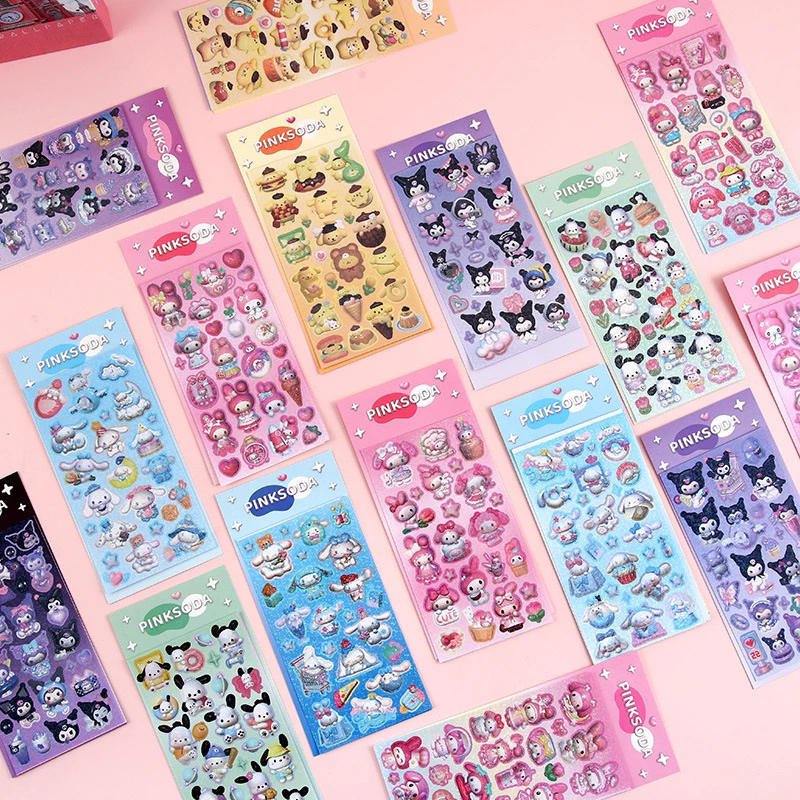 Kuromi 3Dsticker sanrio laser sticker sanrio ALC sticker random 1pcs ...