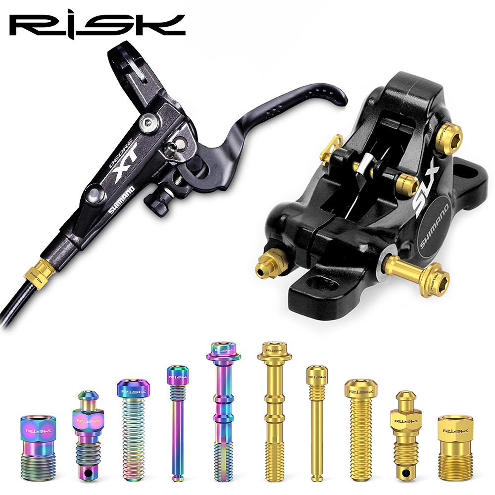 RISK Titanium Screw Bicycle Oil Disc Brake Clamp Bolts For SHIMANO SRAM MTB Bike All series Oil Disc Brake Oil Tube Caliper Bolt Shopee Philippines