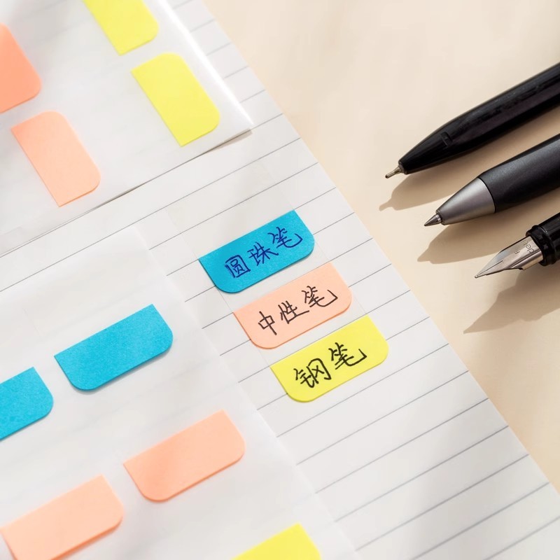 30/60/120pcs Self Adhesive Index Stickers Transparent Writable Sticky ...