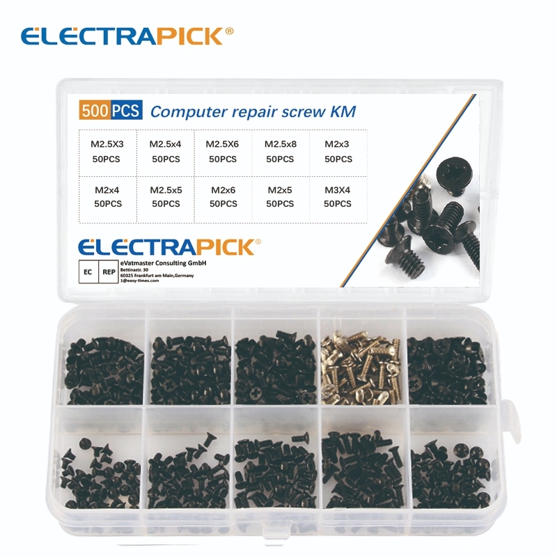 Electrapick Repair Laptop Computer Screw Kit Set (500 Pcs) | Shopee ...