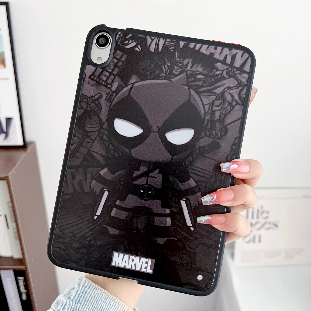 Casing For iPad Mini 7 Case Marvel Spider Man Clear Soft TPU Shockproof