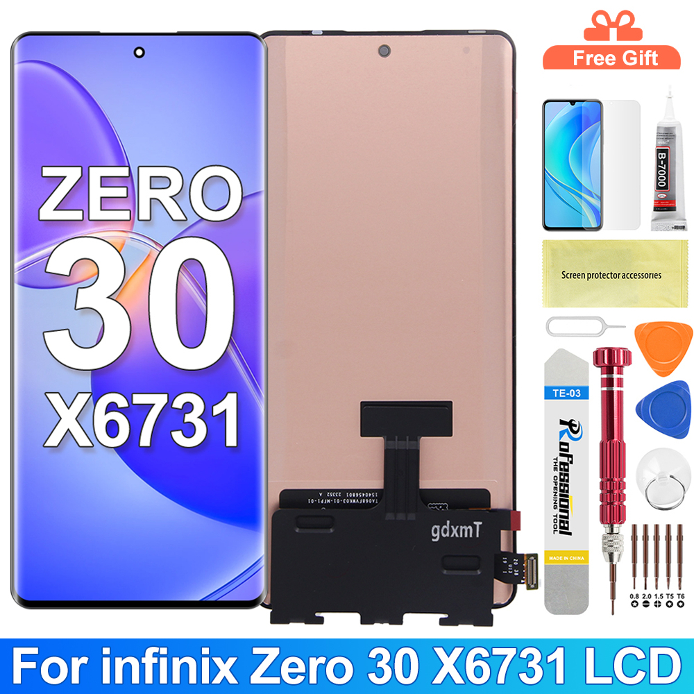 For Infinix Zero 30 4G 5G X6731 X6731B LCD Display Touch Screen ...