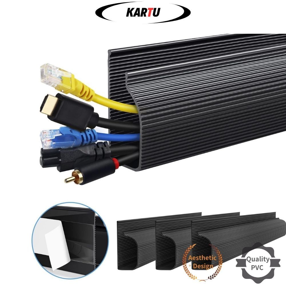 【Ready Stock】Cable Raceway Cord Cover Hider Self Adhesive Cable ...