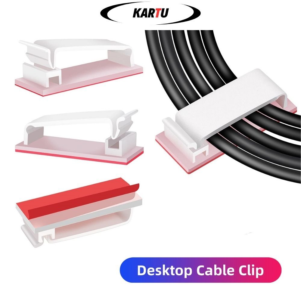 【Upgrade Version】Cable Management Clips, Under Desk Wire Management ...