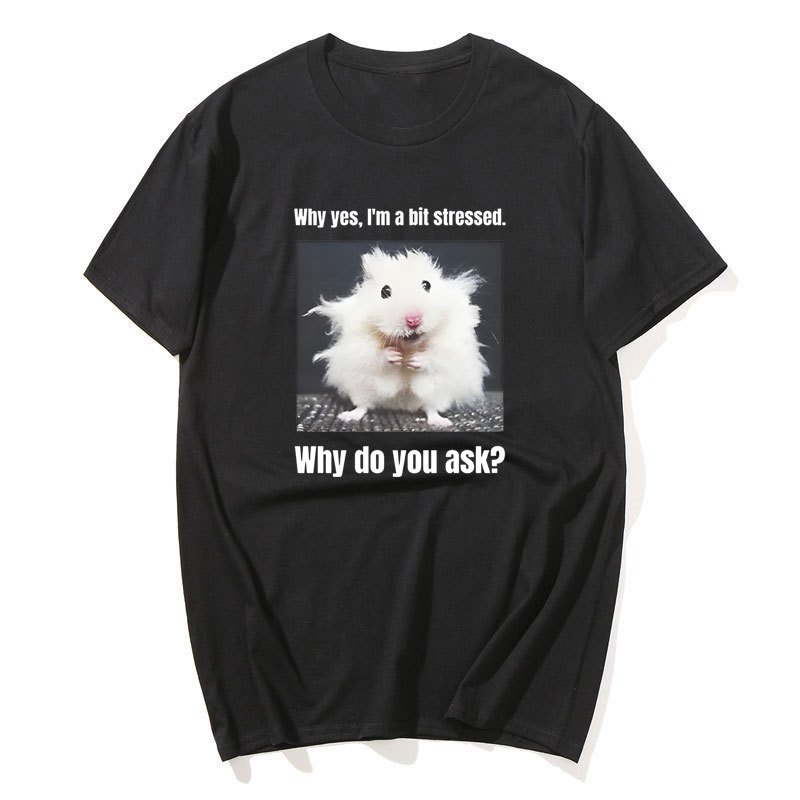 Why Yes, I'm A Bit Stressed, Why Do You Ask? Rat Funny Meme Tee Shirt ...