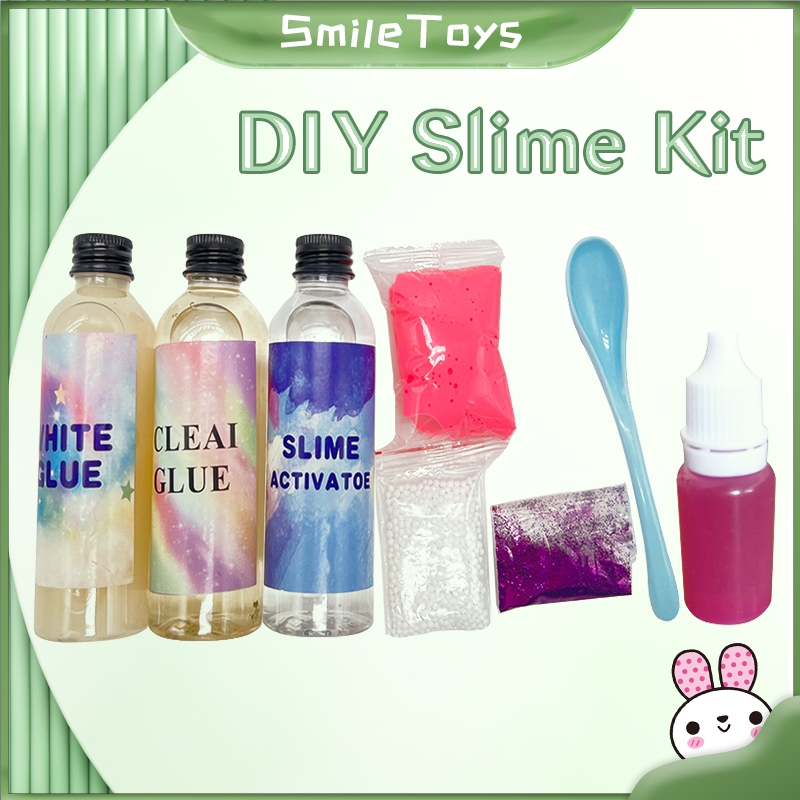 SmileToys DIY Slime Kit Ultimate Complete Kit Slime Clay White and ...