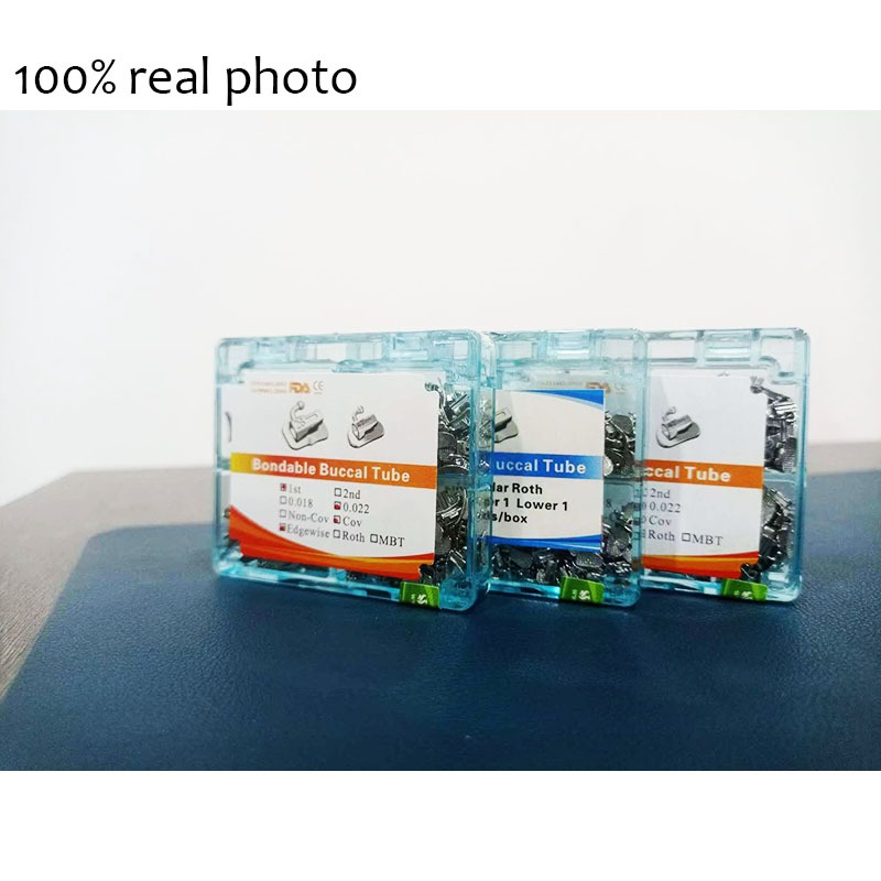 Air-Flow Dental Kit Di 20 Tubi Buccali Ortodontici Roth - Per Primo Molare, Legabili Non Convertibili - Per Dentisti O Studi Ricambi Ortodontici Legabili - Foto 6