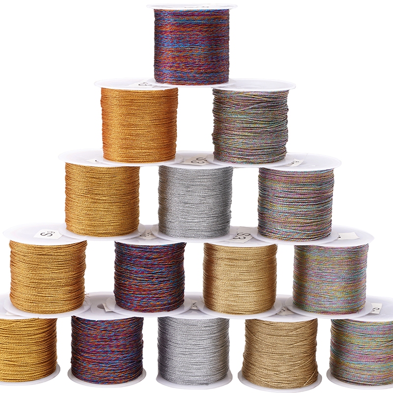 0.2-1mm 15-100m/roll Nylon Woven Rope Thread For DIY Jewelry Bracelet ...