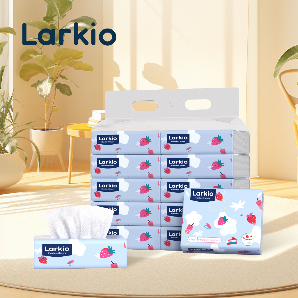 Household Napkins Puree Toilet Paper Thickening 4-Ply Facial Tissue Car ...