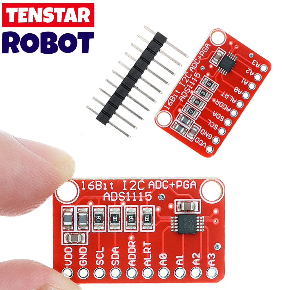 thumbnail image 2 of ADS1115 16-Bit I2C ADC Converter Board Module For Raspberry Pi 2/3/Zero A+ B 2 of 6