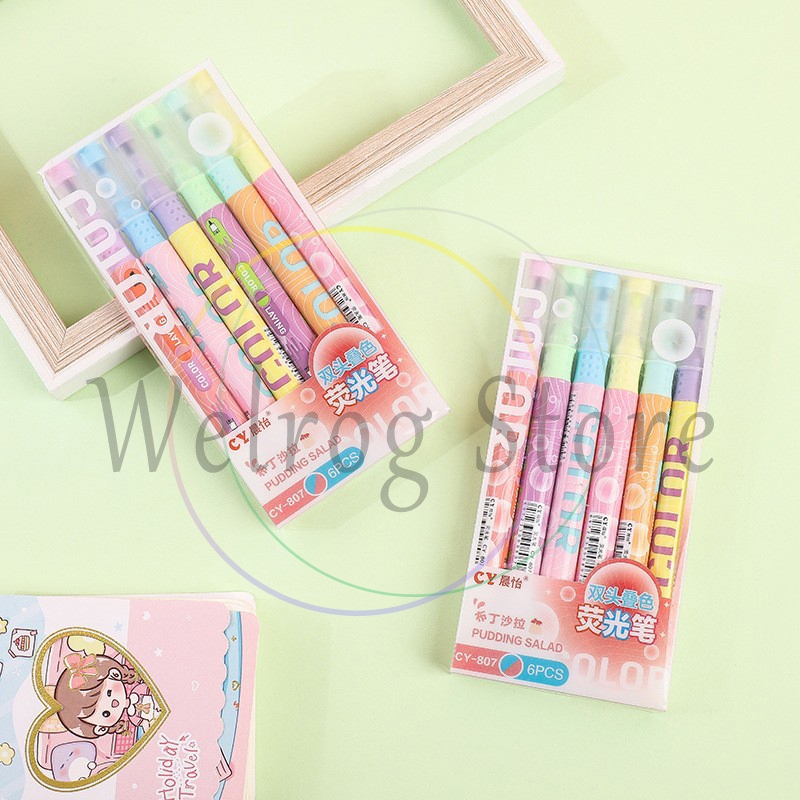 12 Colors Highlighter Pen Set Layering without Smudging Highly Colorful ...