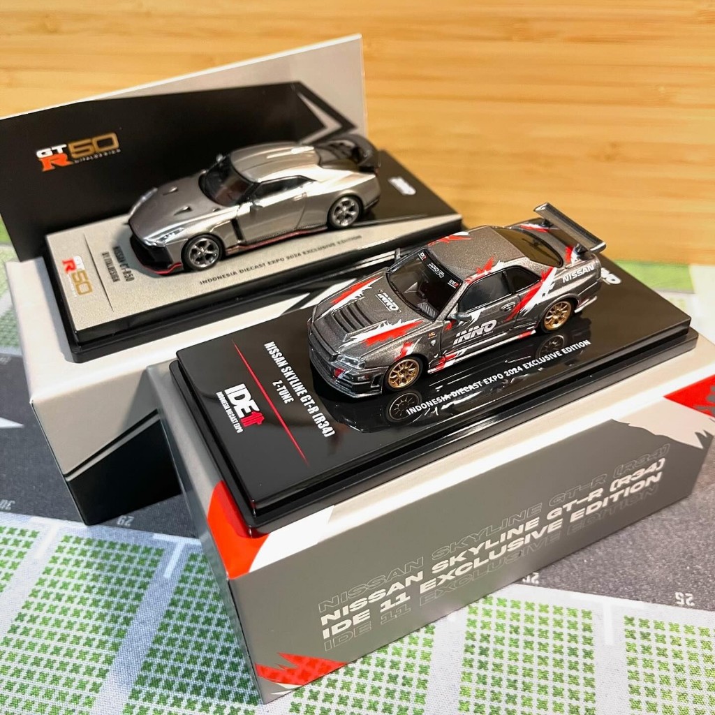 (UNSEALED) IDE 2024 Inno 64 1:64 Die-cast Model Car Nissan Skyline GT-R ...