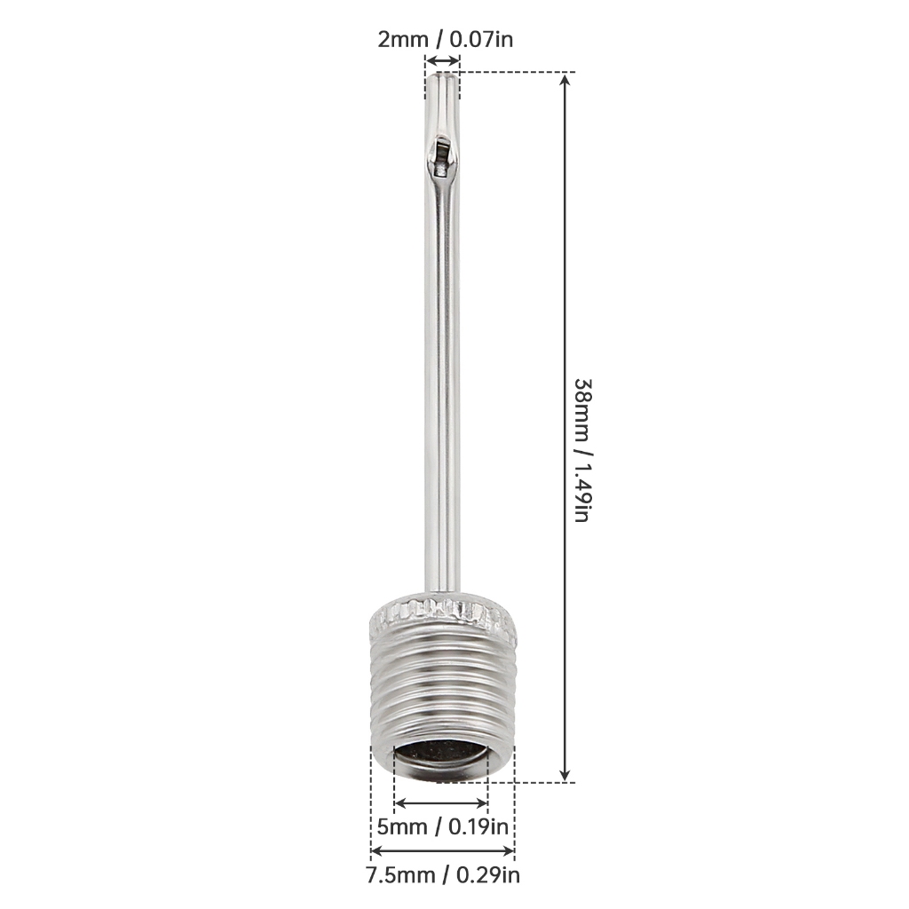 Stainless Steel Air Ball Pump Inflation Needle Pins for Football ...