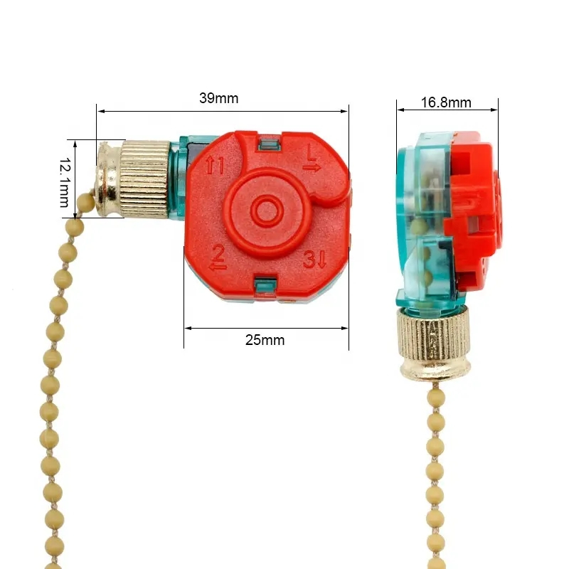 Fan Ceiling Fan Light Pull Wire Switch Three-speed Speed Adjustment ...
