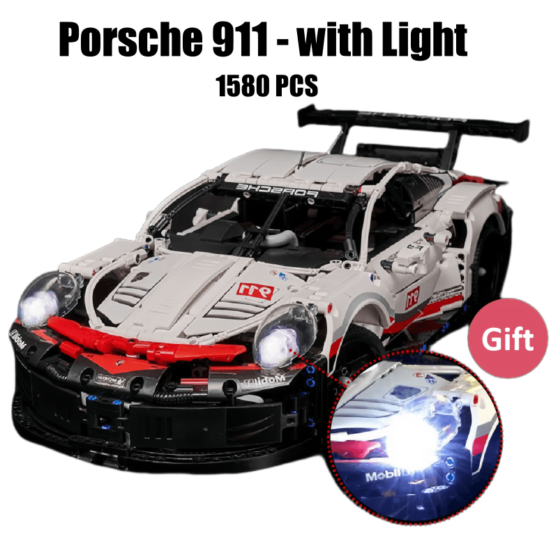 Building Blocks Racing Car Bricks Toys Porsche 911 RSR Big Size Model ...