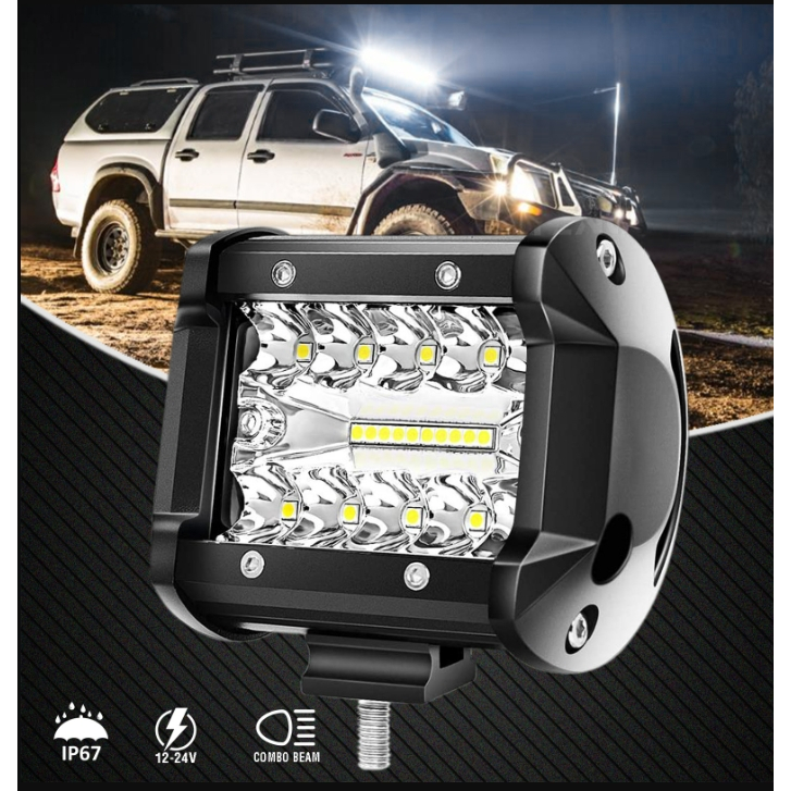 thumbnail image 2 of BraveWAY 4" 720W LED Work Light Bar - Combo Beam, Spot & Flood, IP68, For Truck, ATV, SUV, 4WD 2 of 6