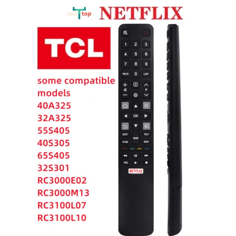 TV Remote Control for TCL Smart TVs U43P6046 U49P6046 U65P6046 40A325 ...