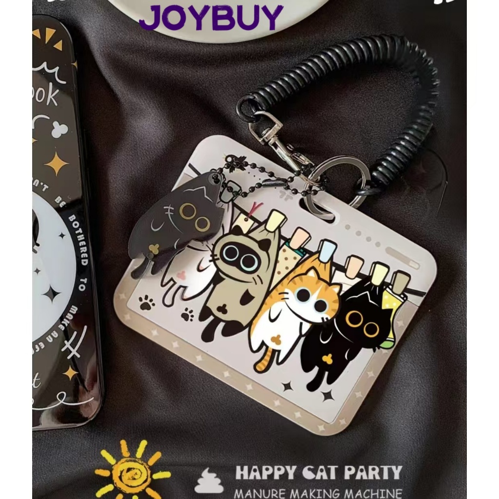 HAPPY Cute Cat Card Set Student Couple Meal Card Campus Card Bus Subway ...