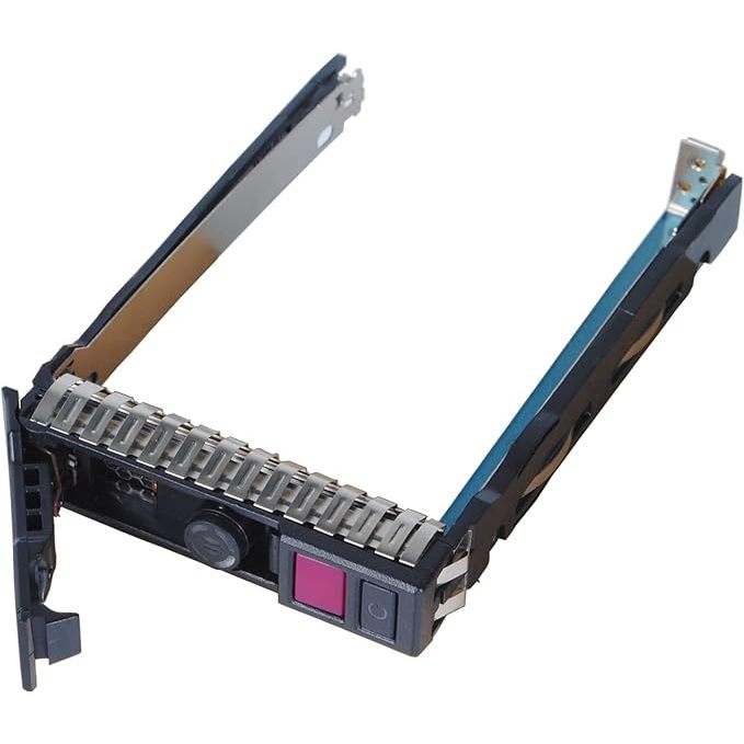 2-Pack 2.5" SFF SAS NVMe Hard Drive Tray Caddy (727695-001A) For HP G10 DL360/DL380 Server – With Screws
