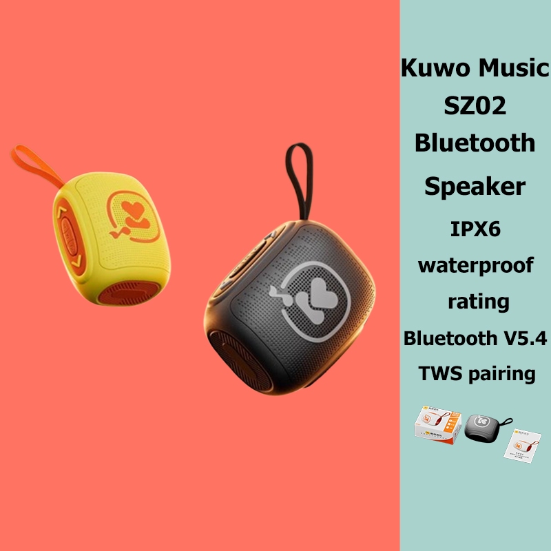 Kuwo Music SZ02 Bluetooth Speaker Subwoofer 360 Degree Stereo Surround ...