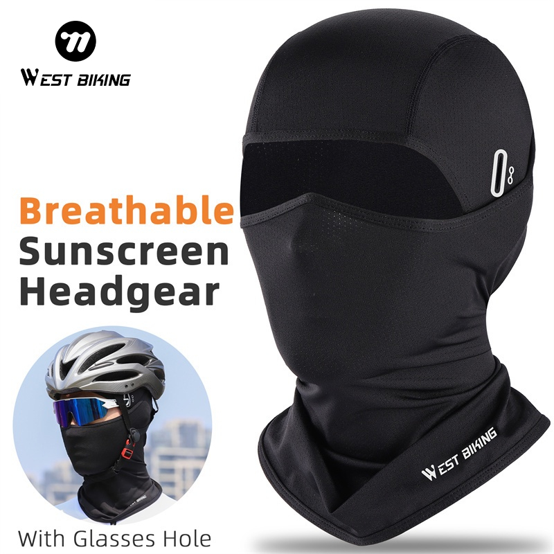 WEST BIKING Breathable Anti-Ultraviolet Balaclava Mask With Glasses ...