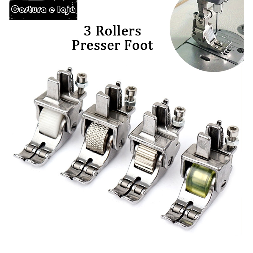 Multi-functional Triple Roller Presser Foot For Industrial Sewing ...