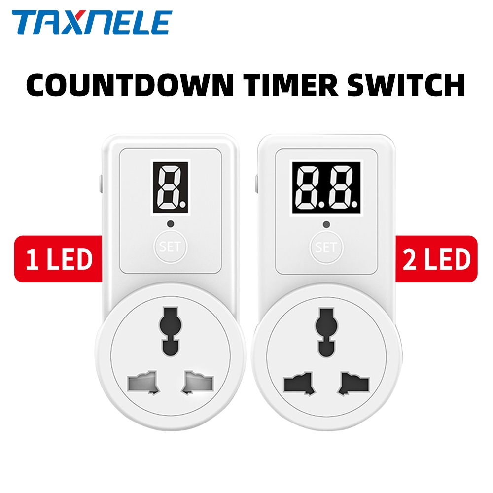 Countdown Socket Timer Switch Time Controller Socket 2 Digits Display ...