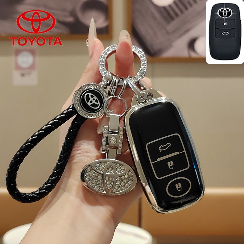 3 Buttons Remote Smart Car Key Chain Ring Cover Case Shell Protect For ...