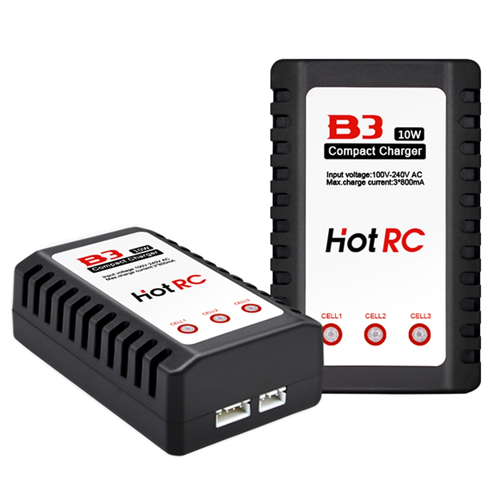 Chargeur LiPo B3 10W – Balance 2S/3S (7,4V–11,1V) – Pour RC, Drone, Voiture – Sécurisé Et Rapide