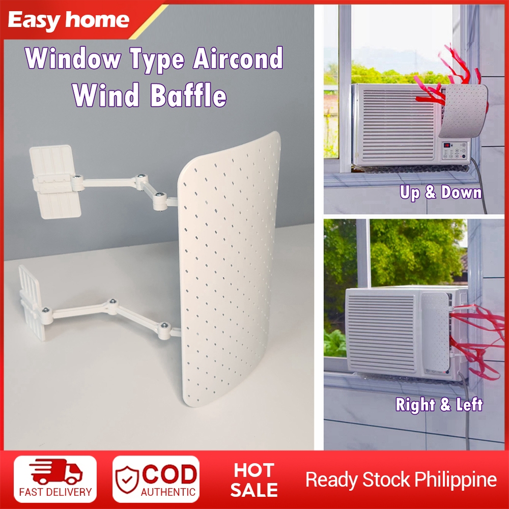 Window Air Conditioner Wind Deflector Adjustable Windshield Window Type ...